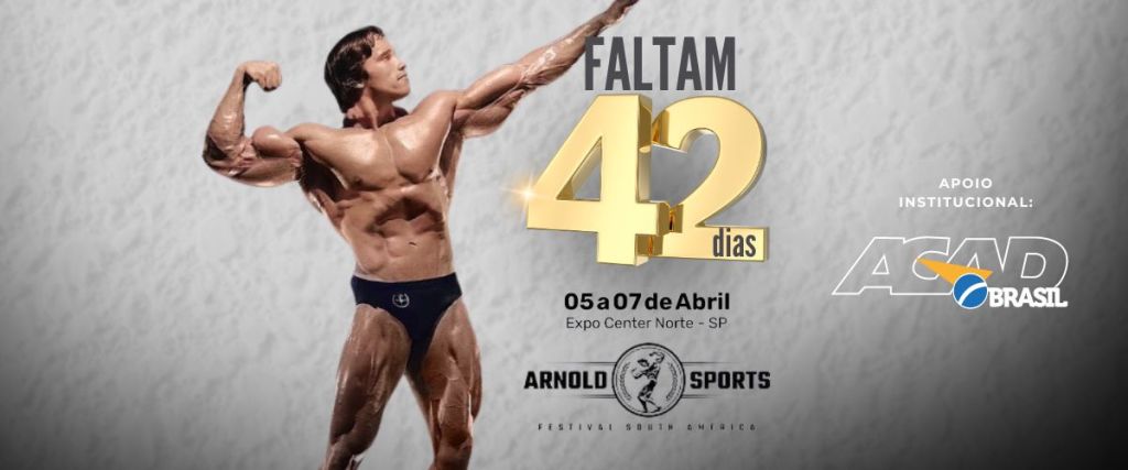 Arnold South America Conference: faltam 42 dias